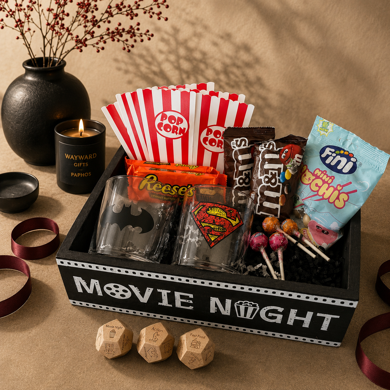 Movie Night for Two gift box, alternate view